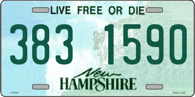 NH license plate 3831590