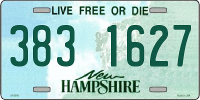 NH license plate 3831627