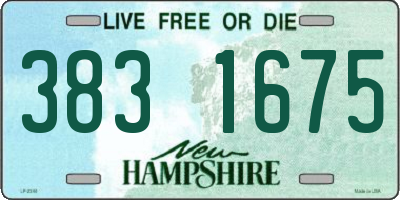 NH license plate 3831675