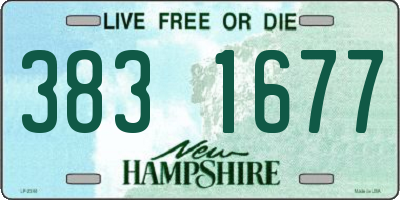 NH license plate 3831677