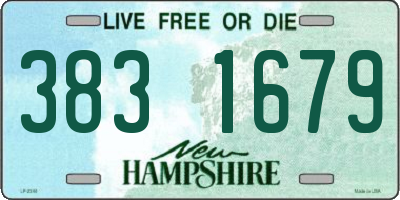 NH license plate 3831679