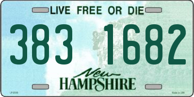 NH license plate 3831682