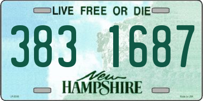 NH license plate 3831687