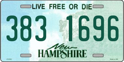 NH license plate 3831696