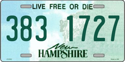 NH license plate 3831727