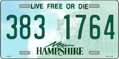 NH license plate 3831764