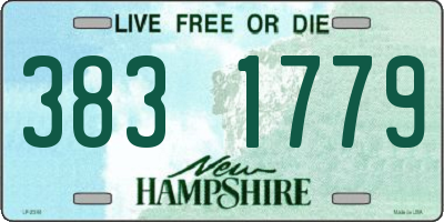 NH license plate 3831779