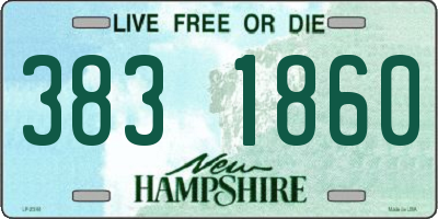 NH license plate 3831860