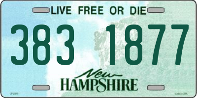 NH license plate 3831877