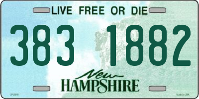 NH license plate 3831882
