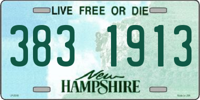 NH license plate 3831913