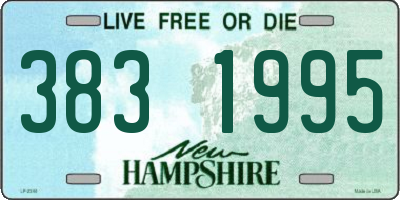 NH license plate 3831995