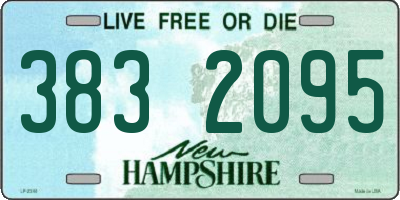 NH license plate 3832095