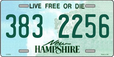 NH license plate 3832256