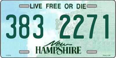 NH license plate 3832271