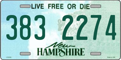 NH license plate 3832274