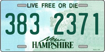 NH license plate 3832371