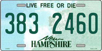 NH license plate 3832460