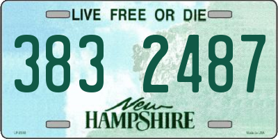 NH license plate 3832487