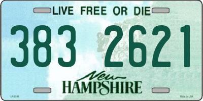 NH license plate 3832621