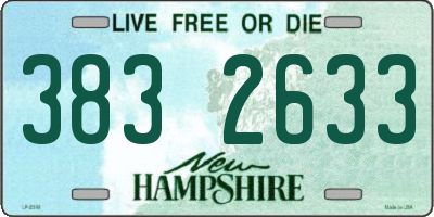 NH license plate 3832633