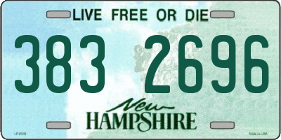 NH license plate 3832696