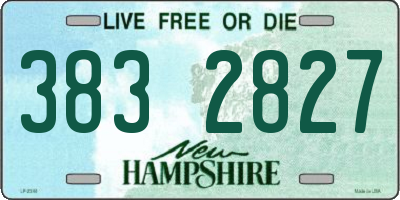 NH license plate 3832827