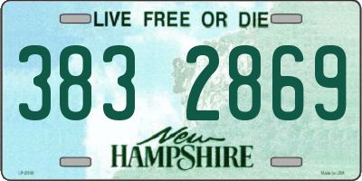 NH license plate 3832869