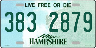 NH license plate 3832879