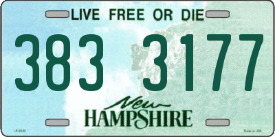 NH license plate 3833177
