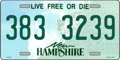 NH license plate 3833239