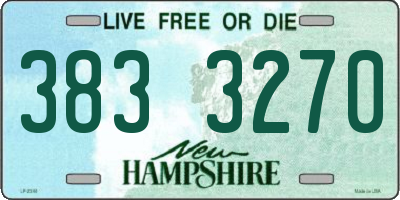 NH license plate 3833270