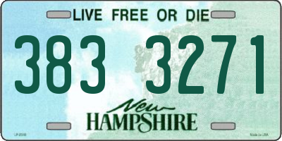 NH license plate 3833271