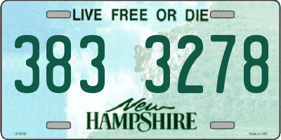 NH license plate 3833278