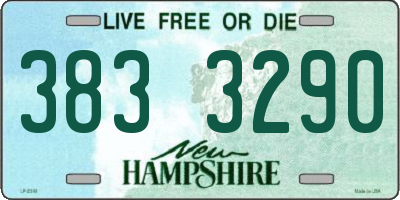NH license plate 3833290