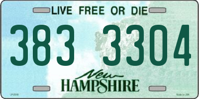 NH license plate 3833304