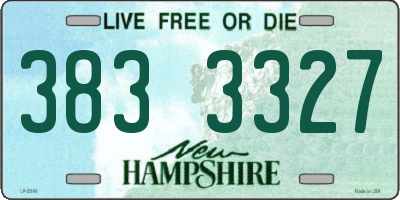 NH license plate 3833327