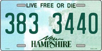 NH license plate 3833440