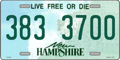 NH license plate 3833700