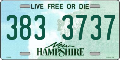 NH license plate 3833737