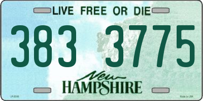 NH license plate 3833775