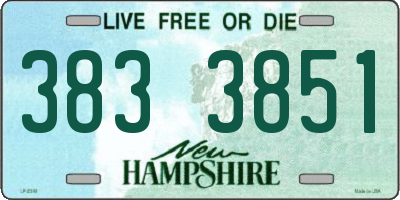 NH license plate 3833851