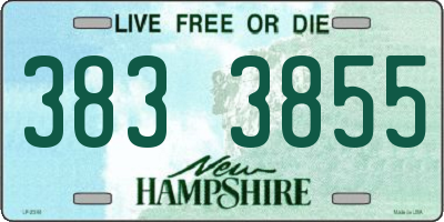 NH license plate 3833855