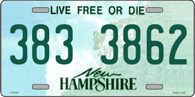 NH license plate 3833862