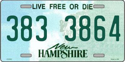 NH license plate 3833864