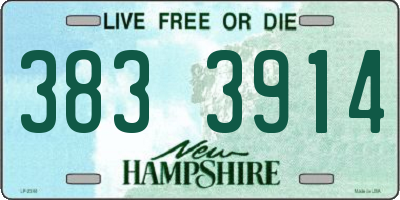 NH license plate 3833914