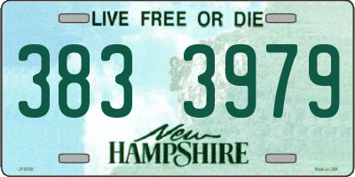 NH license plate 3833979