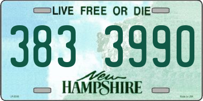 NH license plate 3833990