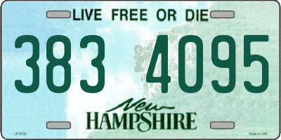 NH license plate 3834095