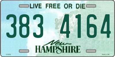 NH license plate 3834164